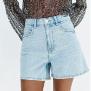 Zara High Waisted Denim Shorts